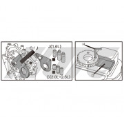 Набор фиксаторов для дизельного двигателя RENAULT, NISSAN, OPEL, BENZ 1.6DCI R9M, 2.0DCI M9R, 2.3DC 4926A JTC