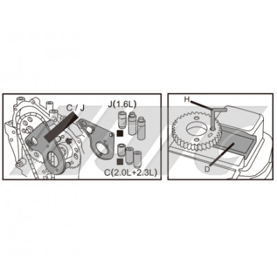 Набір фіксаторів RENAULT, NISSAN, OPEL 4926A JTC Набір фіксаторів RENAULT, NISSAN, OPEL 4926A JTC
