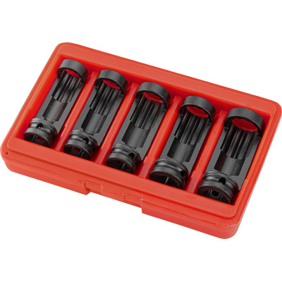 Набор головок для стопорной гайки передней стойки PORSCHE 5ед. 6004S JTC Набор головок для стопорной гайки передней стойки PORSCHE 5ед. 6004S JTC