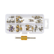 Набор ниппелей для автокондиционеров R12/R134a, 34ед. 6250 JTC