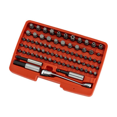 Набір біт 1/4 "і 10мм з двосторонньою тріскачкою 80ед. 7801A JTC Набір біт 1/4 "і 10мм з двосторонньою тріскачкою 80ед. 7801A JTC