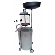 Установка для зливу та вакуумного відкачування мастила з мірною колбою 80л VT05052