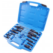 Набор отверток PH0-PH4, SL3.2-SL9.5 усиленных цельнометаллических 12ед. VT07045