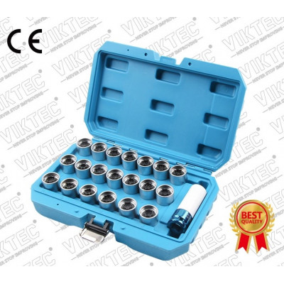 Набор головок для демонтажа секретных болтов AUDI 21ед. VT13007C Набор головок для демонтажа секретных болтов AUDI 21ед. VT13007C