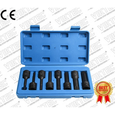 Набір головок ударних SPLINE M5-M18 1/2" 8од. VT13101B Набір головок ударних SPLINE M5-M18 1/2" 8од. VT13101B