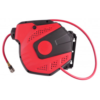 Шланг повітряний поліуретановий на котушці D=9.5мм, 15м із зворотним механізмом VT13866 Шланг повітряний поліуретановий на котушці D=9.5мм, 15м із зворотним механізмом VT13866