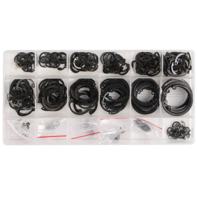 Набор стопорных колец (внутренние) 300шт, 3-32мм VT13975 Набор стопорных колец (внутренние) 300шт, 3-32мм VT13975