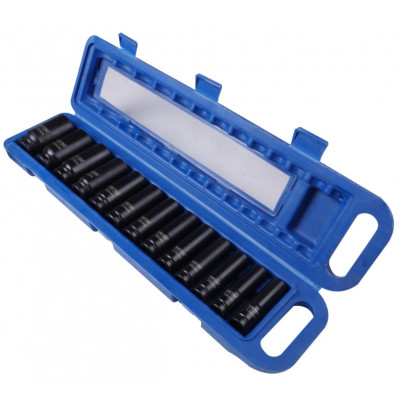 Набір ударних головок глибоких 13-32мм 12гр. 1/2" 13 од. VT14133C Набір ударних головок глибоких 13-32мм 12гр. 1/2" 13 од. VT14133C