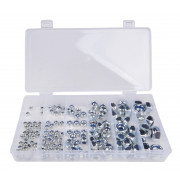 Набір гайок М4, М5, М6, М8, М10, М12, самоконтрольні, 146од. VT14208