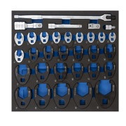             Набор разрезных ключей односторонних 10-50мм 32ед. VT17398