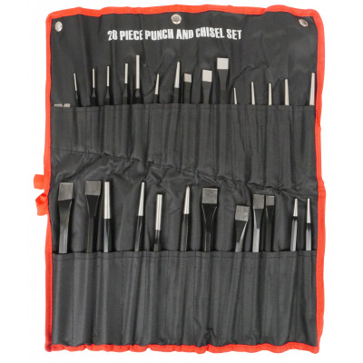 Набір виколоток та зубил 28од. VT17677 Набір виколоток та зубил 28од. VT17677