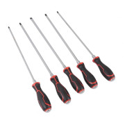 Набор отверток SL8, PH2, PH3, PZ2, PZ3 450мм 5ед. VT17954A