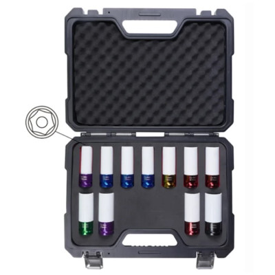 Набір головок ударних для литих дисків 11од. VT18084B Набір головок ударних для литих дисків 11од. VT18084B