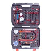 Набір для перевірки компресії та витоків у циліндрах бензинових та дизельних двигунів, 46од. VT18343