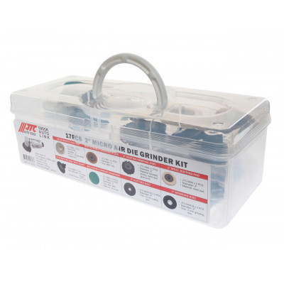 Машинка шлифовальная пневматическая 2" с комплектом аксессуаров 17ед. 5005K JTC Машинка шлифовальная пневматическая 2" с комплектом аксессуаров 17ед. 5005K JTC