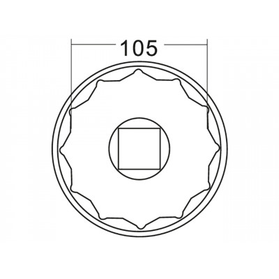 Головка ступична 105мм 12гр. IVECO 5598 JTC Головка ступична 105мм 12гр. IVECO 5598 JTC