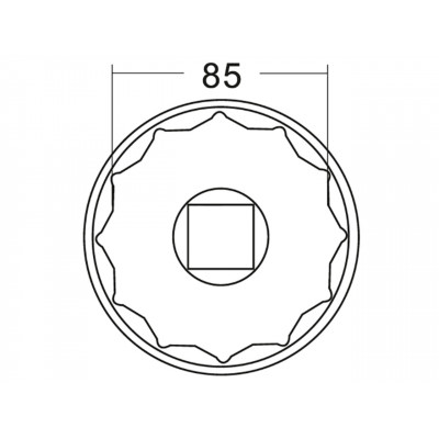 Головка ступична 85мм 12гр. IVECO 5597 JTC Головка ступична 85мм 12гр. IVECO 5597 JTC