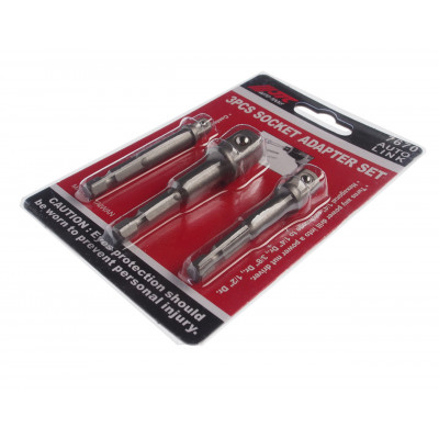 Набор адаптеров для торцевых головок 1/2"x73мм, 3/8"x65мм, 1/4"x65мм 3ед. 7670 JTC Набор адаптеров для торцевых головок 1/2"x73мм, 3/8"x65мм, 1/4"x65мм 3ед. 7670 JTC