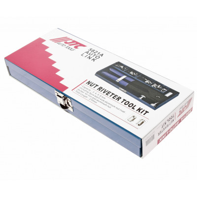 Заклепочник з комплектом різьбових заклепок 3, 4, 5, 6мм 5821A JTC Заклепочник з комплектом різьбових заклепок 3, 4, 5, 6мм 5821A JTC