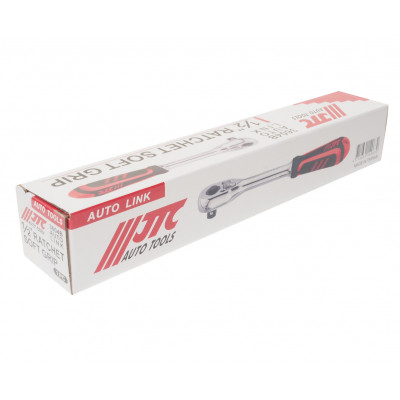 Тріскачка 1/2" 257мм 36 зубців (гумова ручка) 3604B JTC Тріскачка 1/2" 257мм 36 зубців (гумова ручка) 3604B JTC