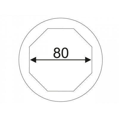 Головка ступична для передніх коліс 80мм 1" 8гр. SCANIA 1560 JTC Головка ступична для передніх коліс 80мм 1" 8гр. SCANIA 1560 JTC