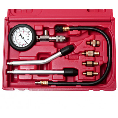 Компресометр для бензинових двигунів з набором адаптерів 4077 JTC Компресометр для бензинових двигунів з набором адаптерів 4077 JTC