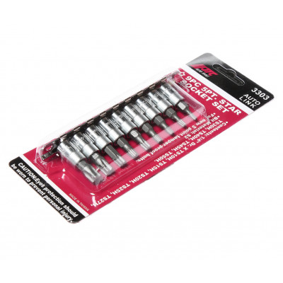 Набор головок с насадкой TORX 5-граней 1/4" 9ед. 3303 JTC Набор головок с насадкой TORX 5-граней 1/4" 9ед. 3303 JTC