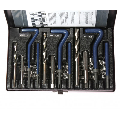 Набір для відновлювання різьби М6, М8, М10 4779A JTC Набір для відновлювання різьби М6, М8, М10 4779A JTC
