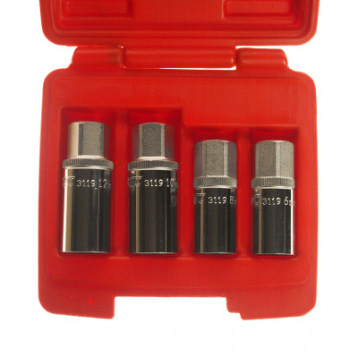 Набір шпильковертів 6, 8, 10, 12мм 4од. 3119 JTC Набір шпильковертів 6, 8, 10, 12мм 4од. 3119 JTC