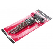 Набор ключей TORX удлиненных T10H-T50H с отверстием 9ед. 3924 JTC