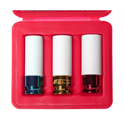 Набір ударних головок для литих дисків 17, 19, 21мм 3304 JTC Набір ударних головок для литих дисків 17, 19, 21мм 3304 JTC