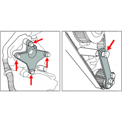 Набір фіксаторів для FIAT 8V з ремінним приводом 4929 JTC Набір фіксаторів для FIAT 8V з ремінним приводом 4929 JTC