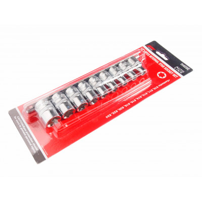 Набор головок торцевых TORX 1/2" E10-E24мм 9ед. H409E JTC Набор головок торцевых TORX 1/2" E10-E24мм 9ед. H409E JTC