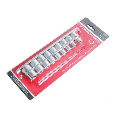 Набор головок торцевых TORX 1/2" E10-E24мм 9ед. H409E JTC Набор головок торцевых TORX 1/2" E10-E24мм 9ед. H409E JTC