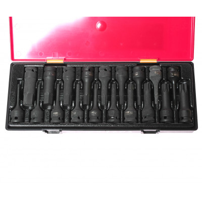 Набор головок ударных 1/2" TORX, HEX, 78мм 19ед. K4191 JTC Набор головок ударных 1/2" TORX, HEX, 78мм 19ед. K4191 JTC