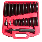 Набор оправок для выпрессовки подшипников, втулок, сальников 70-155мм (шаг 5мм) 4855 JTC