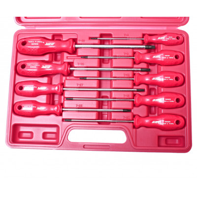 Набір викруток TORX TH8-TH40 з отвором 9од. 3925 JTC Набір викруток TORX TH8-TH40 з отвором 9од. 3925 JTC