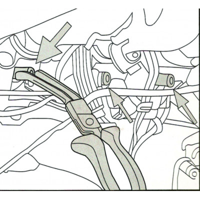 Щипці для зняття ковпачків свічок розжарювання 4758 JTC Щипці для зняття ковпачків свічок розжарювання 4758 JTC