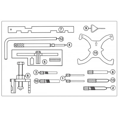 Набір фіксаторів ГРМ FORD, MAZDA 4234 JTC Набір фіксаторів ГРМ FORD, MAZDA 4234 JTC
