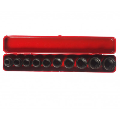 Набір головок ударних 1/2" 12гр. 10-24мм 10од. J410P JTC Набір головок ударних 1/2" 12гр. 10-24мм 10од. J410P JTC