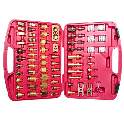 Набор адаптеров для тестирования системы кондиционирования (европейские и американские авто) 4707 JTC Набор адаптеров для тестирования системы кондиционирования (европейские и американские авто) 4707 JTC