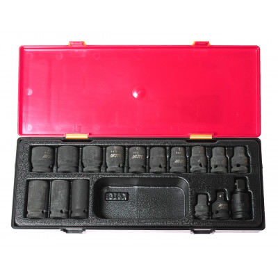 Набір головок ударних 1/2" 6-гр. 16од. K4161 JTC Набір головок ударних 1/2" 6-гр. 16од. K4161 JTC