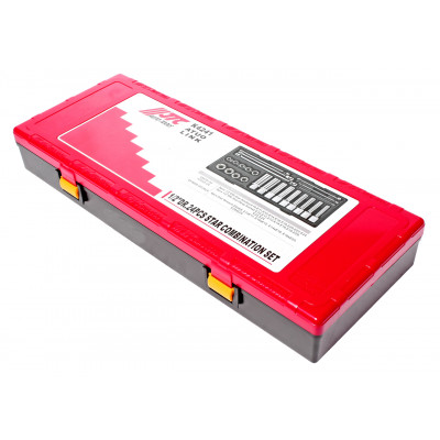 Набір інструментів TORX ключі E6-E24, головки 1/2" E10-E24 24ед. K4241 JTC Набір інструментів TORX ключі E6-E24, головки 1/2" E10-E24 24ед. K4241 JTC