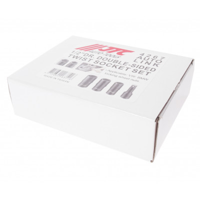 Набор головок двухсторонних для колесных секреток 4267 JTC Набор головок двухсторонних для колесных секреток 4267 JTC