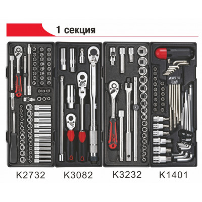 Візок інструментальний з набором інструментів 344од. 5021+344 JTC Візок інструментальний з набором інструментів 344од. 5021+344 JTC