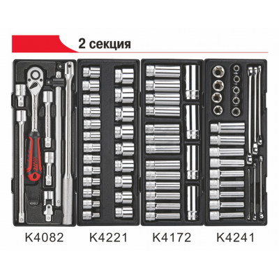 Візок інструментальний з набором інструментів 344од. 5021+344 JTC Візок інструментальний з набором інструментів 344од. 5021+344 JTC