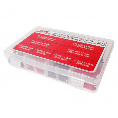 Комплект трубок термоусадочных влагозащитных 100ед. 5919 JTC Комплект трубок термоусадочных влагозащитных 100ед. 5919 JTC