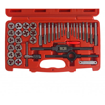 Набор метчиков и плашек метрических 40ед. 3432A JTC Набор метчиков и плашек метрических 40ед. 3432A JTC