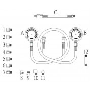 Набір для тестування тиску оливи КПП з двома манометрами 4250 JTC