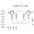 Набір для тестування тиску оливи КПП з двома манометрами 4250 JTC Набір для тестування тиску оливи КПП з двома манометрами 4250 JTC